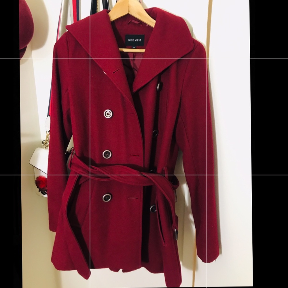 Wool trench coat